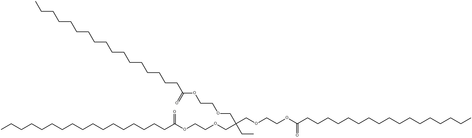 monooxyethylene trimethylolpropane tristearate Struktur