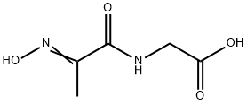 Glycine, N-[2-(hydroxyimino)-1-oxopropyl]- (9CI) Struktur