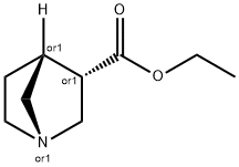 ENDO-1-AZABICYCLO[2.2.1]HEPTANE-3-CARBOXYLIC ACID, ETHYL ESTER Struktur