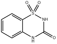 2H-1,2,4-BENZOTHIADIAZIN-3(4H)-ONE, 1,1-DIOXIDE Struktur