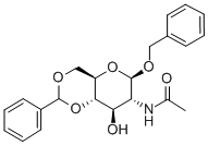 BENZYL 2-ACETAMIDO-4,6-O-BENZYLIDENE-2-DEOXY-BETA-D-GLUCOPYRANOSIDE Struktur