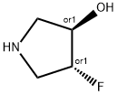 3-Pyrrolidinol, 4-fluoro-, (3R,4R)-rel- Struktur