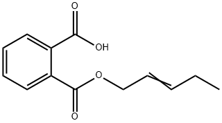 Mono(2E-pentenyl) Phthalate Struktur