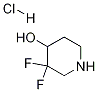 3,3-Difluoro-4-hydroxypiperidine hydrochloride Struktur