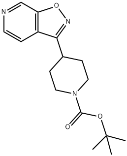 tert-butyl 4-(isoxazolo[5,4-c]pyridin-3-yl)piperidine-1-carboxylate Struktur