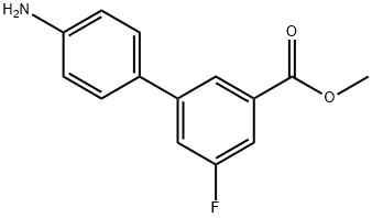 Methyl 3-(4-aminophenyl)-5-fluorobenzoate Struktur