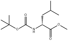 BOC-D-LEUCINE METHYL ESTER Struktur