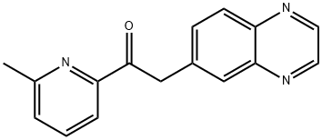 Ethanone, 1-(6-Methyl-2-pyridinyl)-2-(6-quinoxalinyl)- Struktur