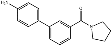 4-{3-[(Pyrrolidin-1-yl)carbonyl]phenyl}aniline Struktur