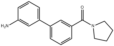 3-AMino-3'-(pyrrolidinocarbonyl)biphenyl Struktur