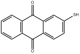 2-Mercapto-9,10-anthraquinone Struktur