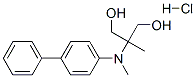 2-methyl-2-[(4-phenylphenyl)methylamino]propane-1,3-diol hydrochloride Struktur