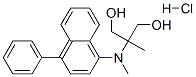 2-methyl-2-[(4-phenylnaphthalen-1-yl)methylamino]propane-1,3-diol hydr ochloride Struktur