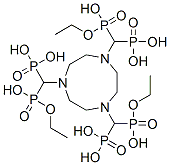 1,4,7-triazacyclononane-N,N',N''-tris(methylenephosphonate monoethyl ester) Struktur