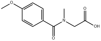 2-[(4-Methoxybenzoyl)(methyl)amino]acetic acid Struktur