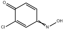 2-Chloro-4-(hydroxyimino)-2,5-cyclohexadien-1-one Struktur