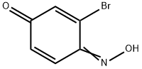 3-Bromo-4-hydroxyimino-2,5-cyclohexadien-1-one Struktur