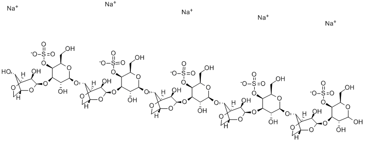 NEOCARRABIOSE4 1,3,5,7,9-PENTA-O-SULPHATE (NA+) Structure