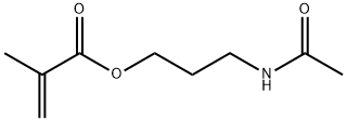 2-Propenoic  acid,  2-methyl-,  3-(acetylamino)propyl  ester Struktur