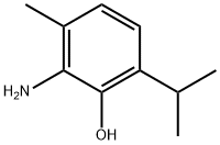 Phenol, 2-amino-3-methyl-6-(1-methylethyl)- (9CI) Struktur