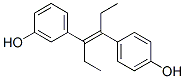 3,4'-dihydroxy-alpha,beta-diethylstilbene Struktur