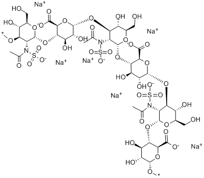 N-ACETYL-DE-O-SULFATED HEPARIN SODIUM SALT Struktur