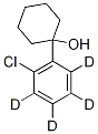 1-(6-Chlorophenyl-2,3,4,5-d4)-cyclohexanol Struktur