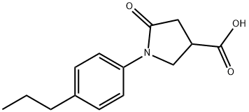 1-(4-PROPYLPHENYL)-5-OXOPYRROLIDINE-3-CARBOXYLICACID Struktur