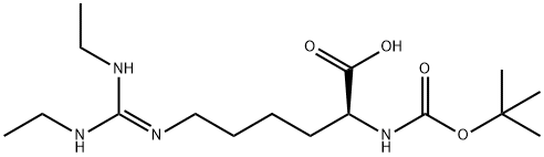 L-Lysine, N6-[bis(ethylaMino)Methylene]-N2-[(1,1-diMethylethoxy)carbonyl]- (9CI) Struktur