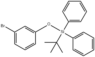 Benzene, 1-broMo-3-[[(1,1-diMethylethyl)diphenylsilyl]oxy]- Struktur