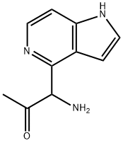 2-Propanone, 1-aMino-1-(1H-pyrrolo[3,2-c]pyridin-4-yl)- Struktur