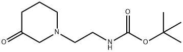 N-Boc-1-(2-AMino-ethyl)-piperidin-3-one Struktur