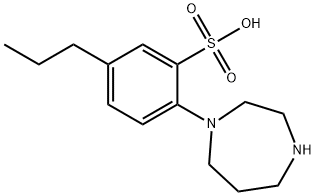 2-[1,4]Diazepan-1-yl-5-propyl-benzenesulfonic acid Struktur