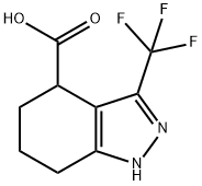 3-(trifluoroMethyl)-4,5,6,7-tetrahydro-1H-indazol-4-carboxylic acid Struktur