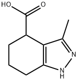 3-Methyl-4,5,6,7-tetrahydro-1H-indazol-4-carboxylic acid Struktur