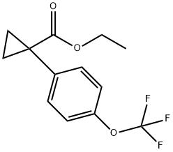 ethyl 1-(4-(trifluoroMethoxy)phenyl)cyclopropanecarboxylate Struktur