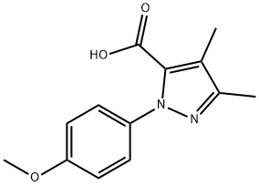 1-(4-Methoxyphenyl)-3,4-diMethyl-1H-pyrazol-5-carboxylic acid Struktur