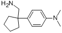 4-[1-(AMINOMETHYL)CYCLOPENTYL]-N,N-DIMETHYL-BENZENAMINE Struktur