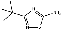 3-(tert-butyl)-1,2,4-thiadiazol-5-amine Struktur