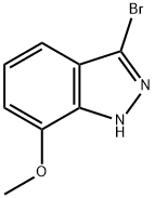 1H-INDAZOLE,3-BROMO-7-METHOXY-, 133841-06-2, 結(jié)構(gòu)式