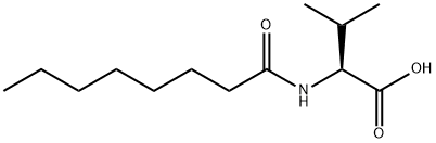 Valine,  N-(1-oxooctyl)- Struktur