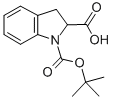 1-(TERT-BUTOXYCARBONYL)-2-INDOLINECARBOXYLIC ACID Struktur