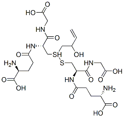 S-(2-hydroxy-3-buten-1-yl)glutathione Struktur