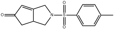 2-tosyl-2,3,3a,4-tetrahydrocyclopenta[c]pyrrol-5(1H)-one Struktur