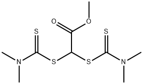 methyl bis[[(dimethylamino)thioxomethyl]thio]acetate Struktur