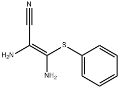 2,3-DIAMINO-3-(PHENYLTHIO)-2-PROPENENITRILE Struktur