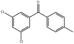 (3,5-DICHLOROPHENYL)(4-METHYLPHENYL)METHANONE Struktur