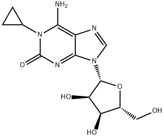 1-cyclopropylisoguanosine Struktur