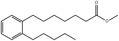 7-(o-Pentylphenyl)heptanoic acid methyl ester Struktur