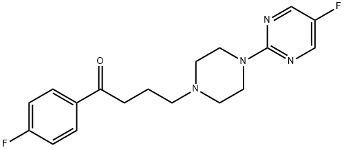 1-(4-fluorophenyl)-4-(4-(5-fluoro-2-pyrimidinyl)-1-piperazinyl)butan-1-one Struktur